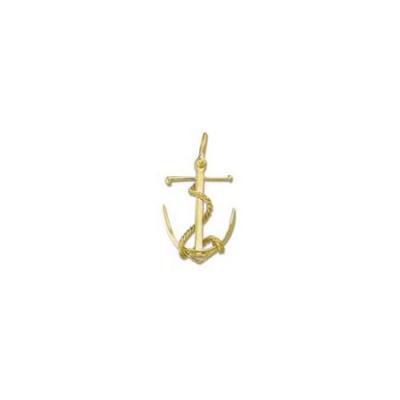 Anchor 3/D Fowled Rope Large Pendant with Shackle Bail  226FYSB
